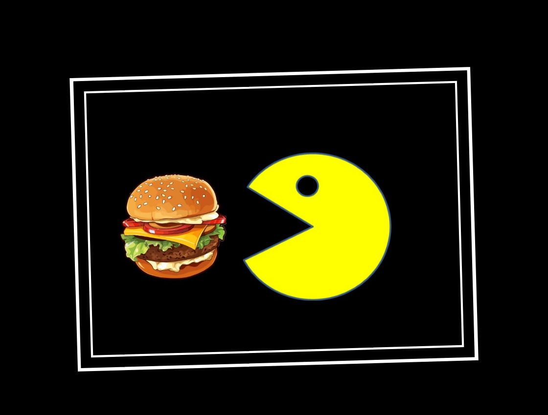 Pac-Man Burger: Interactive Object Movement on Restaurant Website